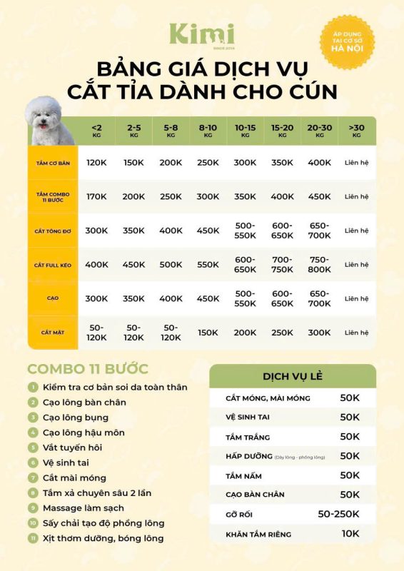 dich vu cat tia long cho